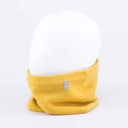 07712120-20 Шерстяной вязаный снуд горчичный для мальчики горчичный