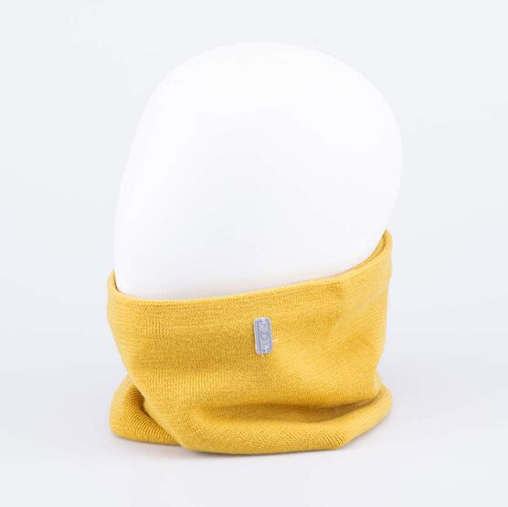07712120-20 Шерстяной вязаный снуд горчичный для мальчики горчичный