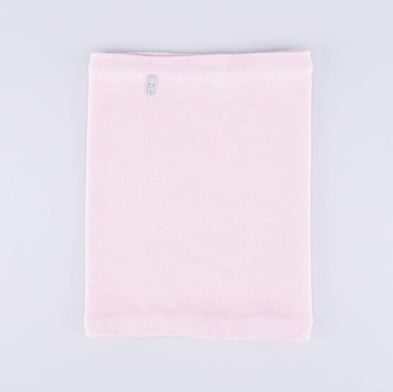 07812114-20 Шерстяной вязаный снуд светло-розовый для девочки светло-розовый фото №2