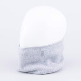 07812117-20 Шерстяной вязаный снуд светло-серый для девочки светло-серый