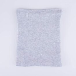 07812117-20 Шерстяной вязаный снуд светло-серый для девочки светло-серый фото №2