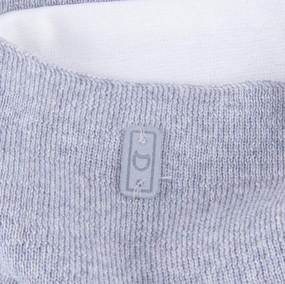 07812117-20 Шерстяной вязаный снуд светло-серый для девочки светло-серый фото №3