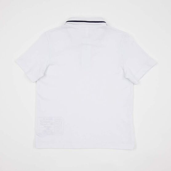 07701007-60 Футболка-поло с коротким рукавом белый для мальчики белый фото №2