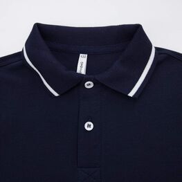 07701007-61 Футболка-поло с коротким рукавом темно-синий для мальчики темно-синий фото №3