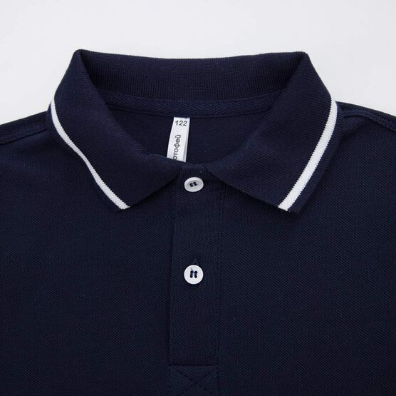07701007-61 Футболка-поло с коротким рукавом темно-синий для мальчики темно-синий фото №3