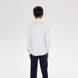 07703014-60 Белая рубашка с длинным рукавом для мальчика для мальчики белый фото №3