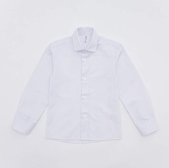 07703015-60 Рубашка-сорочка с длинным рукавом для мальчика для мальчики белый