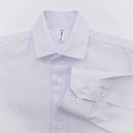 07703015-60 Рубашка-сорочка с длинным рукавом для мальчика для мальчики белый фото №3