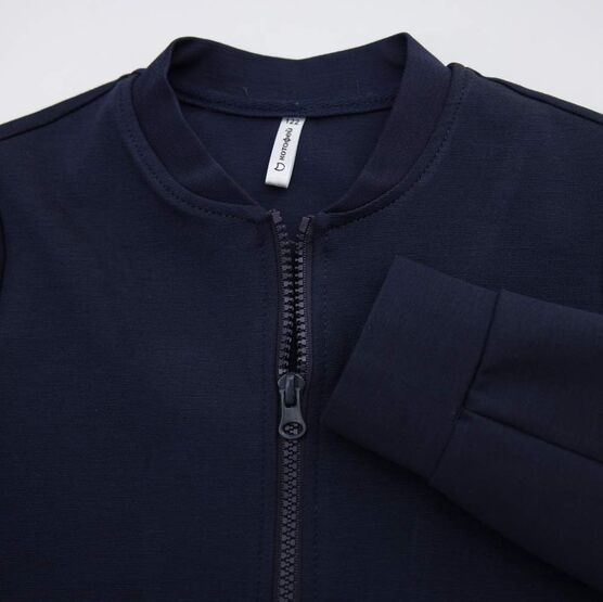 07708007-60 Бомбер для мальчика темно-синий для мальчики темно-синий фото №3