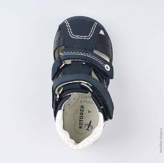 122106-24 Сандалии для мальчика для мальчики синий фото №4