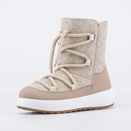 767059-41 Валенки-полусапожки на молнии для девочки бежевый