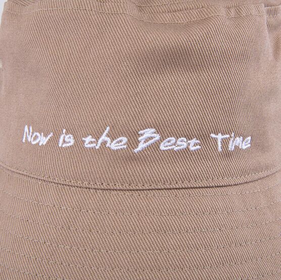 07710029-40 Бежевая хлопковая панама для мальчики бежевый фото №5