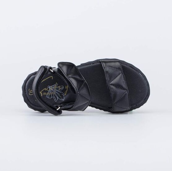 523067-22 Сандалии для девочки для девочки черный фото №4