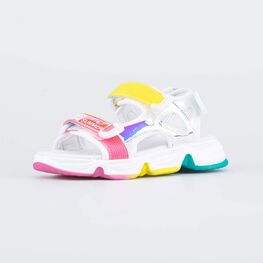 524088-21 Сандалии на липучках для девочки для девочки белый