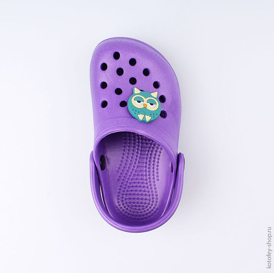 03014001-40 Украшение для обуви Сова для универсальные бирюзовый фото №2