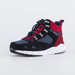 654819-84 Зимние ботинки с тинсулейт для мальчики син-кра