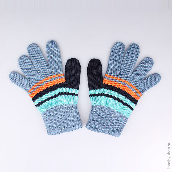 07722059-00 Перчатки голубые для мальчики голубой