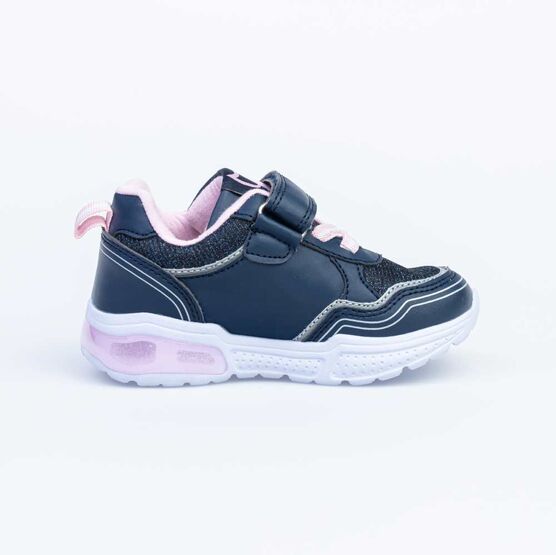 344244-71 Кроссовки для девочки син-роз фото №2