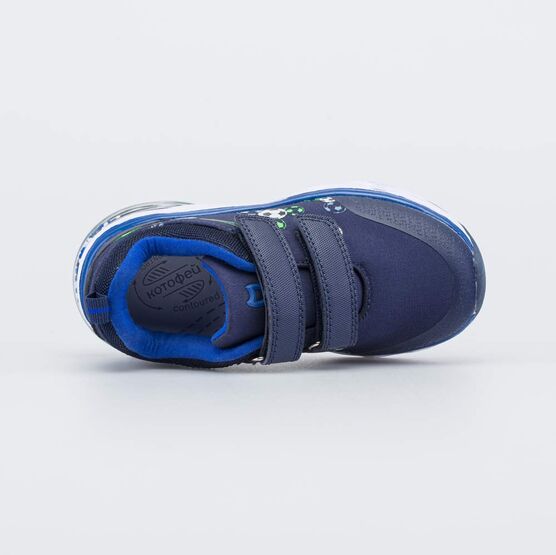 344455-71 Детские кроссовки SoftShell с LED для мальчики синий фото №4