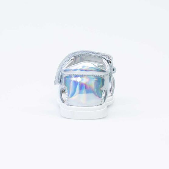 122173-21 Босоножки для девочки кожаные для девочки серебрист. фото №5