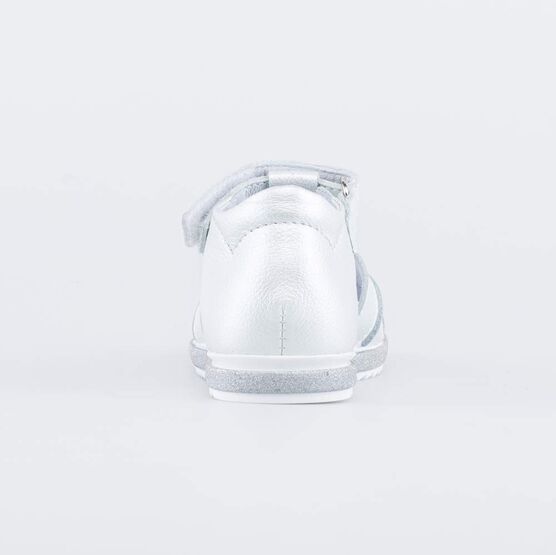 322167-21 Босоножки для девочки кожаные для девочки белый фото №5