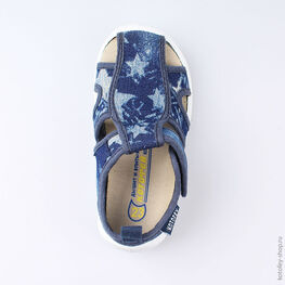 221066-11 Сандалии текстильные для мальчики светло-синий фото №4