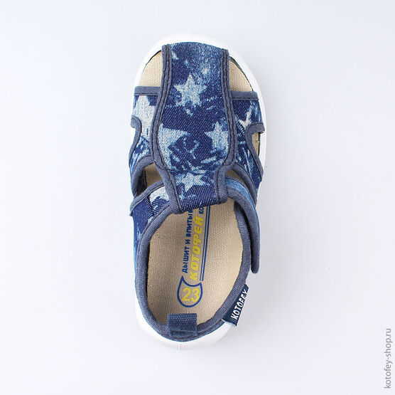 221066-11 Сандалии текстильные для мальчики светло-синий фото №4