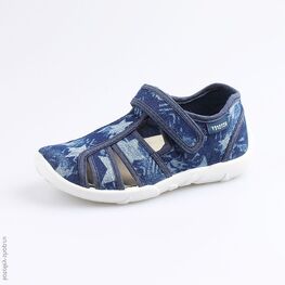 421036-11 Сандалии текстильные для мальчики светло-синий