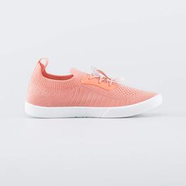 531263-11 Кеды из вязаного текстиля для девочки коралл фото №2