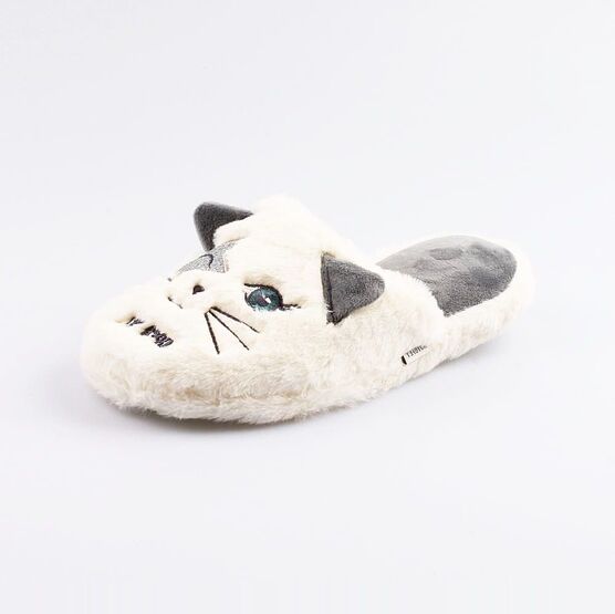 531123-12 Тапочки для девочки бел-сер