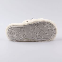 531123-12 Тапочки для девочки бел-сер фото №3