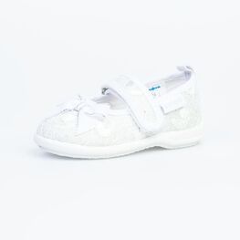 131071-12 Текстильная обувь для девочки серебрист.