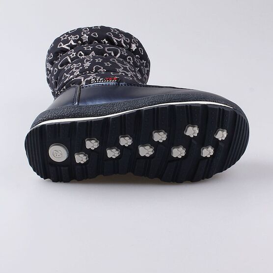 464919-42 Мембранные сапожки на молнии для девочки синий фото №3