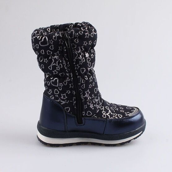 464919-42 Мембранные сапожки на молнии для девочки синий фото №2