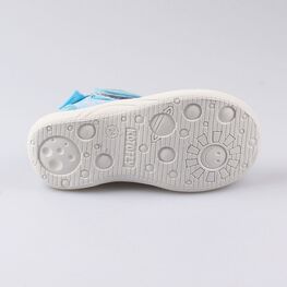 221042-11 Босоножки текстильные для девочки голубой фото №3