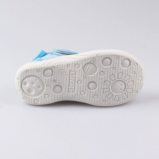 221042-11 Босоножки текстильные для девочки голубой фото №3