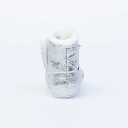 001090-11 Пинетки- сапожки серебристые для универсальные серебрист. фото №2