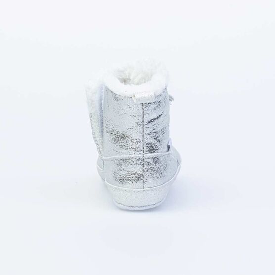 001090-11 Пинетки- сапожки серебристые для универсальные серебрист. фото №2