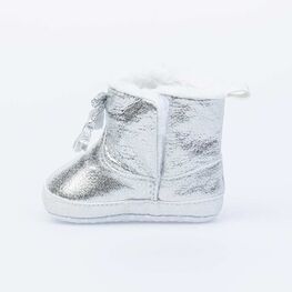 001090-11 Пинетки- сапожки серебристые для универсальные серебрист. фото №3