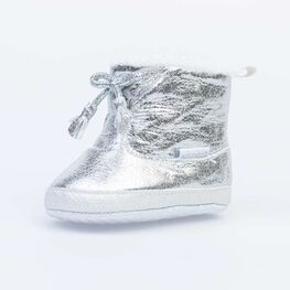 001090-11 Пинетки- сапожки серебристые для универсальные серебрист.