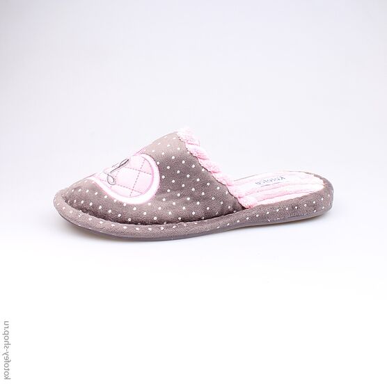 731008-11 Тапочки серые для девочки серый