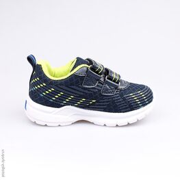 144067-71 Кроссовки для мальчики син-жел фото №2