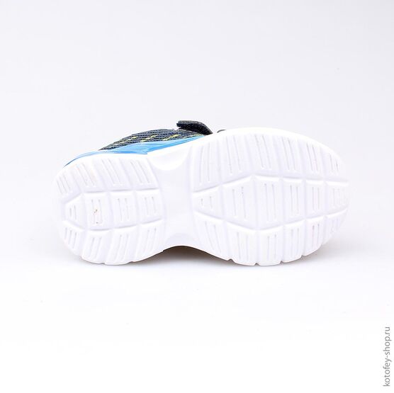 144067-71 Кроссовки для мальчики син-жел фото №3