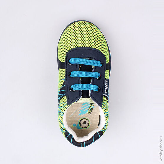 241011-11 Текстильная обувь для мальчики син-сал фото №4