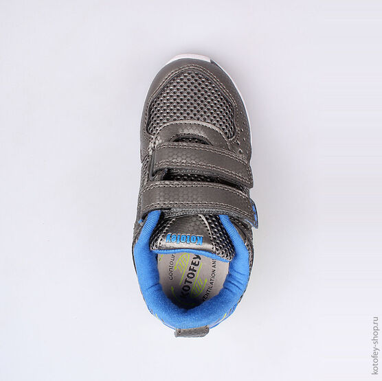 344144-72 Кроссовки для мальчики сер-син фото №4
