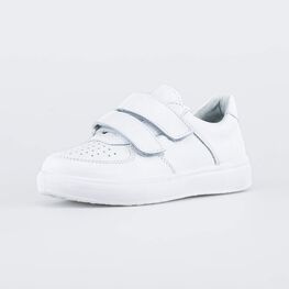 432166-21 Белые полуботинки на липучках для мальчики белый