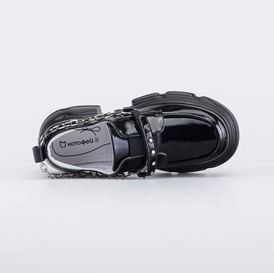 732395-21 Подростковые ботинки в школу для девочки черный фото №5