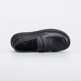 732397-21 Школьные лоферы подростковые для девочки черный фото №4