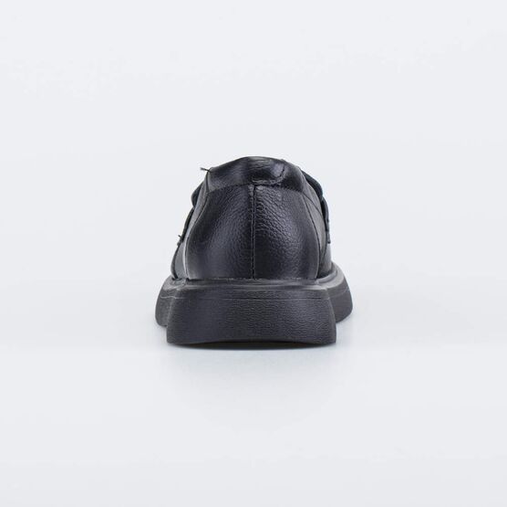 732397-21 Школьные лоферы подростковые для девочки черный фото №5