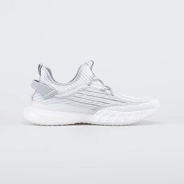 741089-12 Летние кроссовки сеточкой для девочки серебристый + белый фото №2